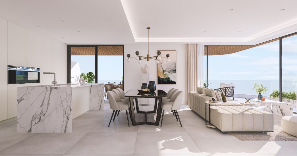 Costa Del Sol – New construction flat in Estapona near Marbella with sea view