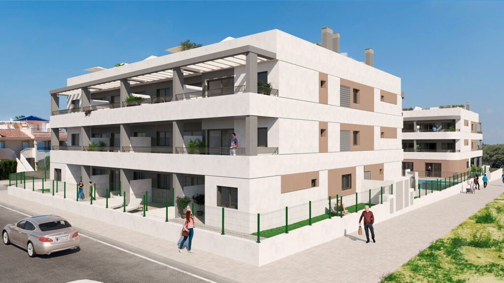 New build apartment in a residence in Pilar de la Horadada/Alicante