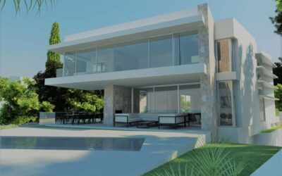Modern newly built villa with sea views in first sea line of Port Adriano