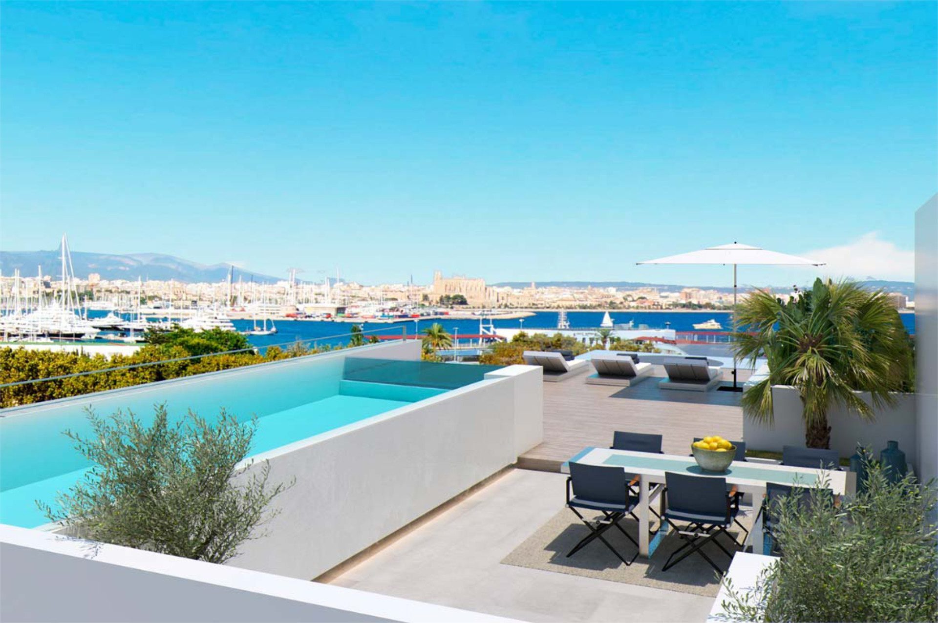 Exclusive luxury flat with views of Palma harbour