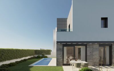 New built houses in Playa de Palma, Mallorca